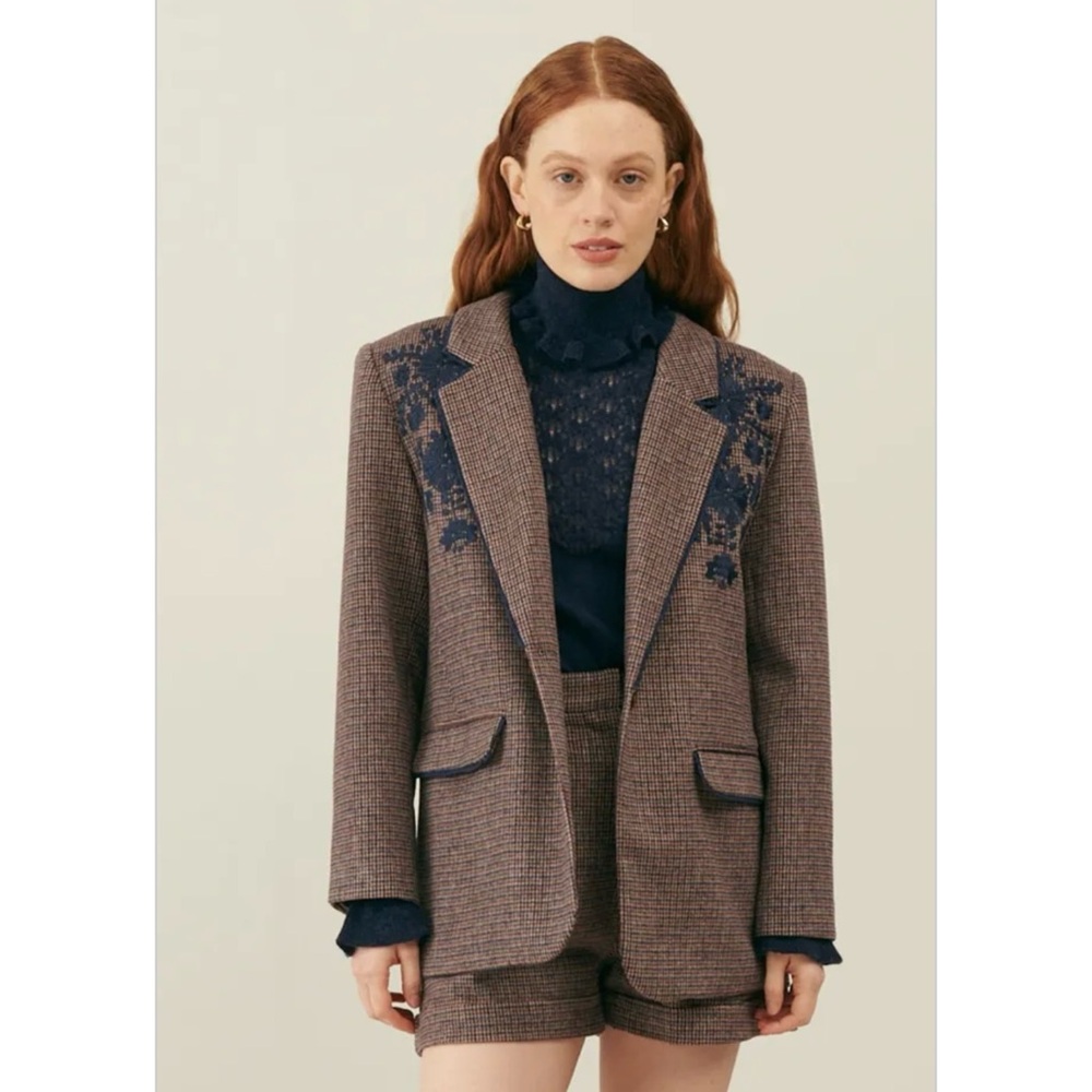 LOUISE MISHA 
Hanoi Carreaux Laine Jacket